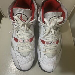 Air Jordan Jumpman Two Trey White and University Red Air Jordan Sneakers
